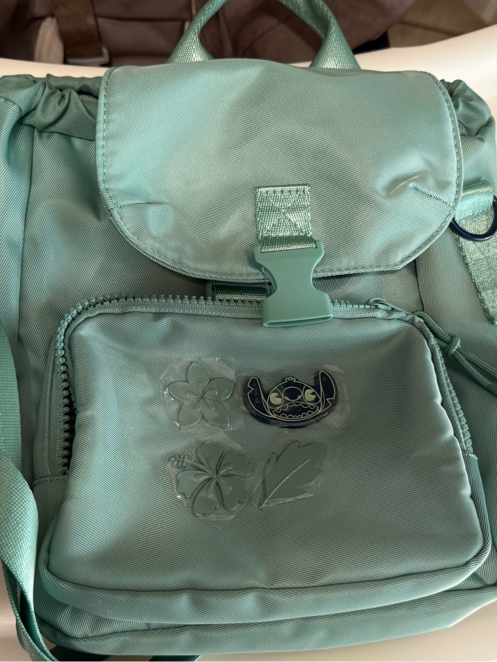 Stitch Mint Green Women’s Backpack Purse - Casual Everyday Bag